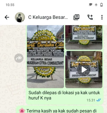 Pengiriman Papan Bunga Duka Larangan Utara